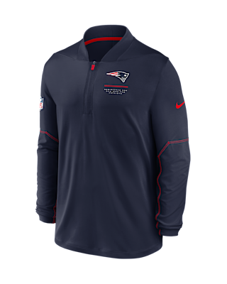 New England Patriots Sideline Men's Nike Dri-FIT NFL 1/2-Zip Top